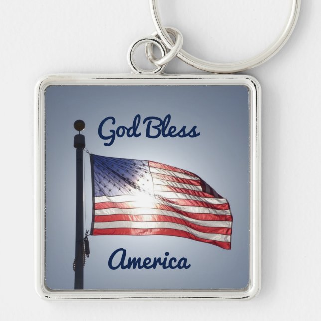 USA Flag Key Ring (Front)