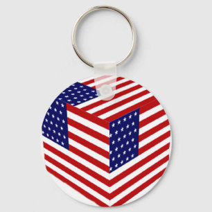 USA Flag_ Key Ring
