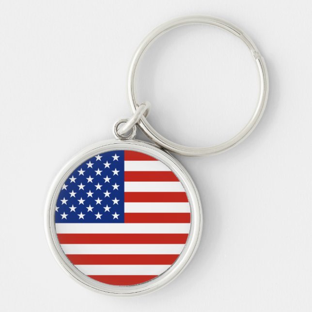 USA flag Key Ring (Front)