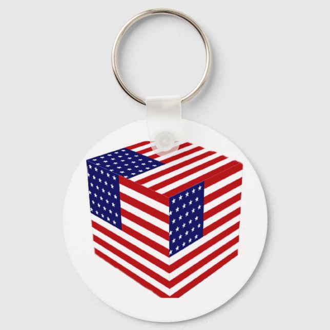 USA Flag_ Key Ring (Front)