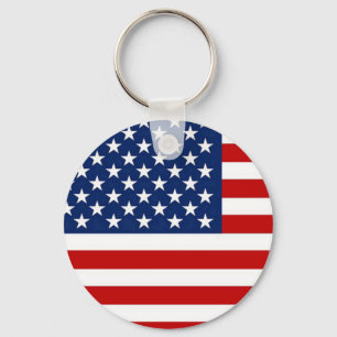 USA Flag Key Ring