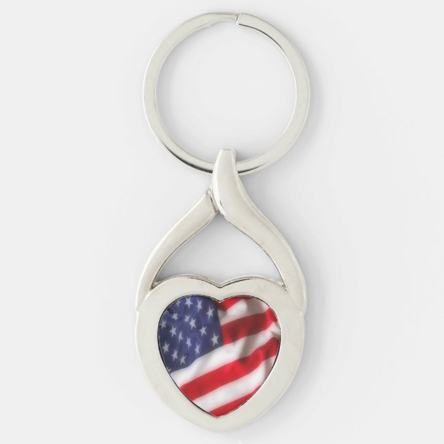 USA Flag Key Ring (Front)