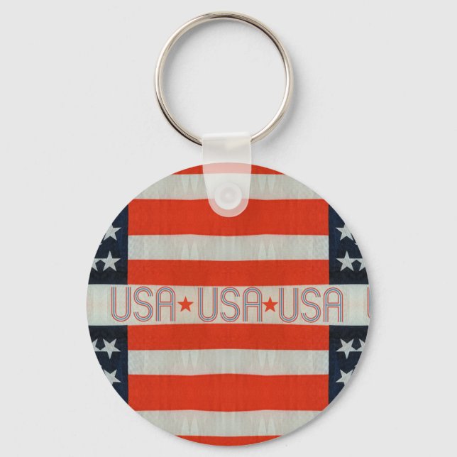USA Flag Key Ring (Front)