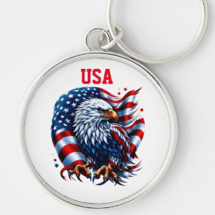 USA Flag Keychain