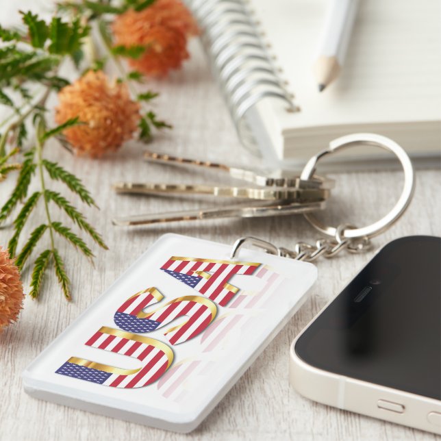 USA Flag Keychain (Front Right)