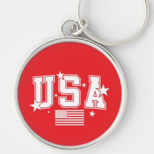 USA Flag Keychain