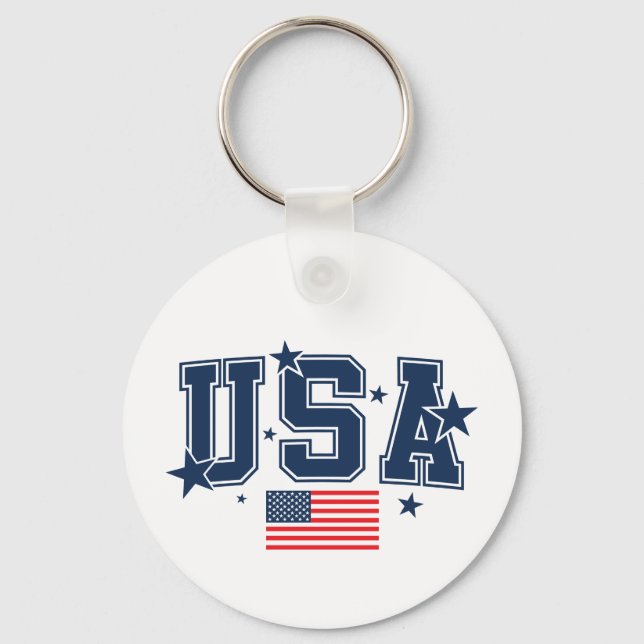 USA Flag Keychain (Front)
