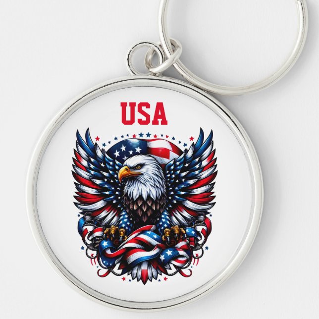 USA Flag Keychain (Front)