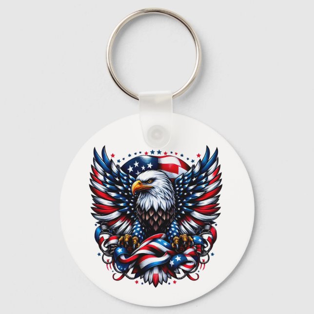USA Flag Keychain (Front)