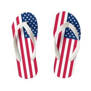 USA Flag Kid's Flip Flops United States of America