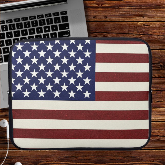 USA Flag Laptop Sleeve (Creator Uploaded)