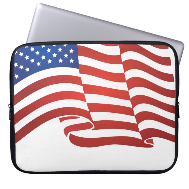 USA flag Laptop Sleeve (Front)