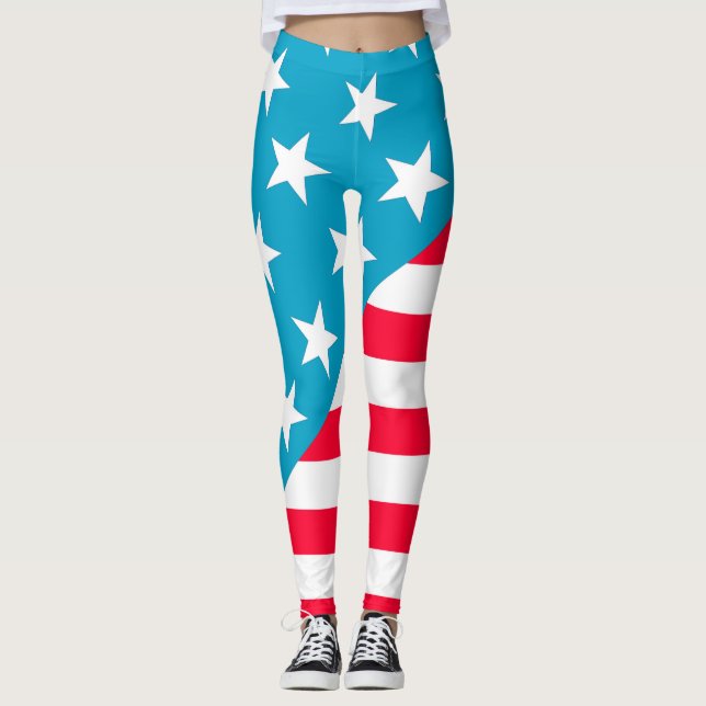 USA Flag Leggings (Front)