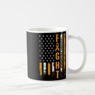 Usa Flag Leukaemia Awareness Cancer Survivor Gift Coffee Mug