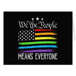 USA Flag LGBTQ Equality We the People Means Everyo