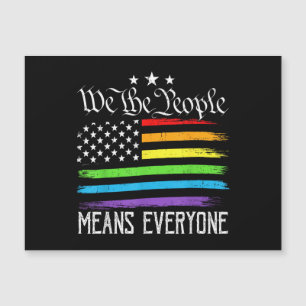 USA Flag LGBTQ Equality We the People Means Everyo
