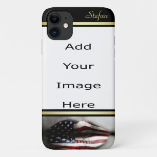 USA Flag Lips Border iPhone 11 Case
