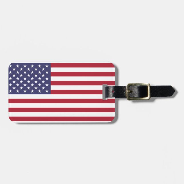 USA flag Luggage Tag (Front Horizontal)