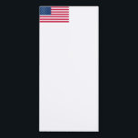 USA Flag Magnetic Notepad - Patriotic<br><div class="desc">USA Flag Magnetic Notepads - United States of America - Flag - Patriotic - Independence Day - July 4th - Customisable - Choose / Add Your Unique Text / Colour / Image - Make Your Special Gift - Resize and move or remove and add elements / image with customisation tool....</div>