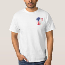 USA flag  mens styel Tshirt