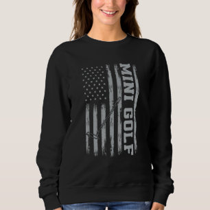 USA Flag Mini Golf Outfit Minigolf America Sweatshirt