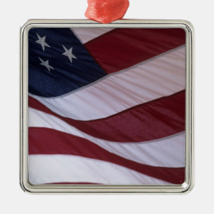 USA flag, North Carolina, USA Metal Tree Decoration