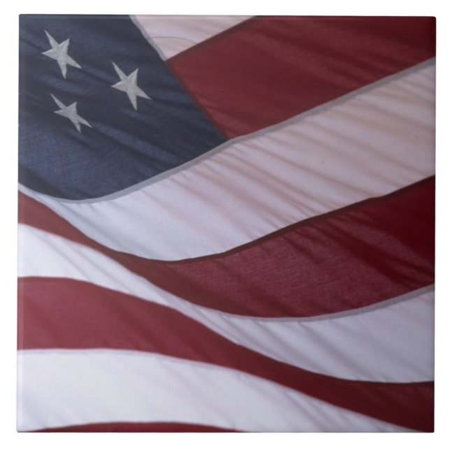 USA flag, North Carolina, USA Tile (Front)