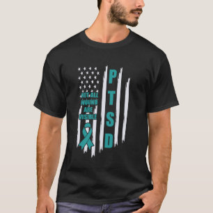 USA Flag Not All Wounds Are Visible PTSD Awareness T-Shirt
