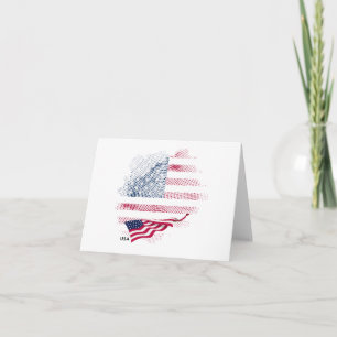 USA flag Note Card