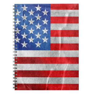 usa flag notebook