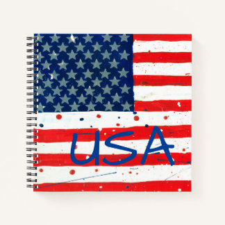 USA Flag Notebook