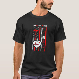 USA Flag Nurse Practitioner - Medical NP Nursing N T-Shirt