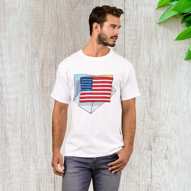 USA Flag On A Card T-Shirt (Creator Uploaded)