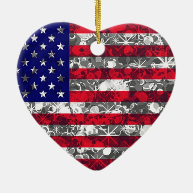 USA Flag ornament (Front)