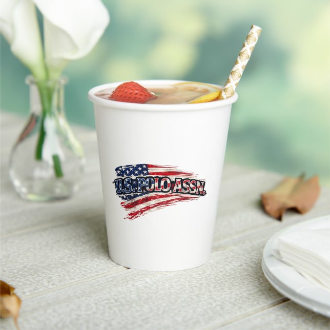 USA Flag Party Paper Cups (Insitu)