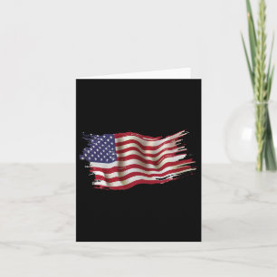 Usa Flag Patriotic 4th Of July America Day Of Inde Card