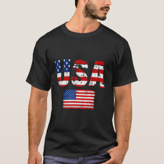 Usa Flag Patriotic 4Th Of July America Day Of Inde T-Shirt