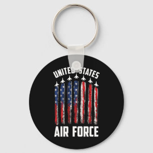 Usa Flag Patriotic 4th Of July Mens United States Key Ring