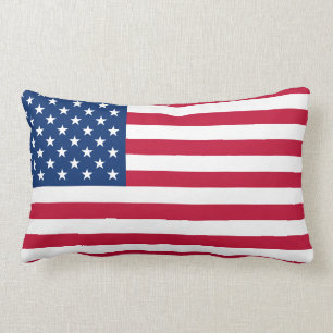 USA Flag Patriotic American Flag Stars and Stripes Lumbar Cushion