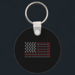 Usa Flag Patriotic American Golfer Fathers Day Gif Key Ring<br><div class="desc">Usa Flag Patriotic American Golfer Fathers Day Gift Golf</div>