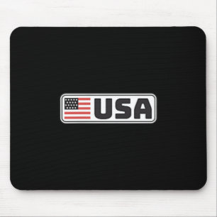 USA Flag Patriotic Americans Pride United States Mouse Pad