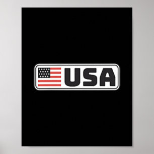 USA Flag Patriotic Americans Pride United States Poster