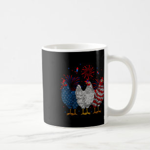 Usa Flag Patriotic Chicken Lover 4th Of July 1 Coffee Mug