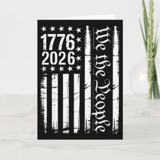 Usa Flag Patriotic History 1776 2026 250th Anniver Card