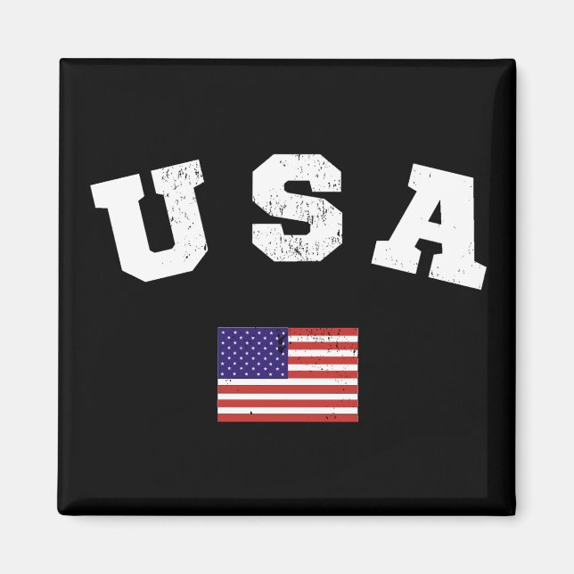 USA  Flag Patriotic Magnet (Front)