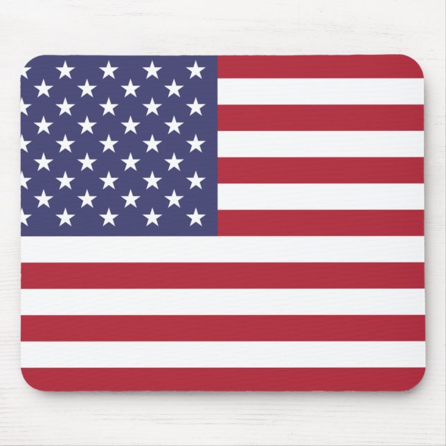 USA Flag Patriotic Mousepad Mouse Pad (Front)