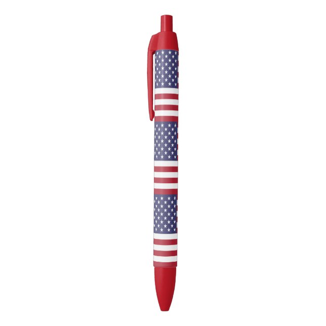USA flag pattern Blue Ink Pen (Top (Vertical))