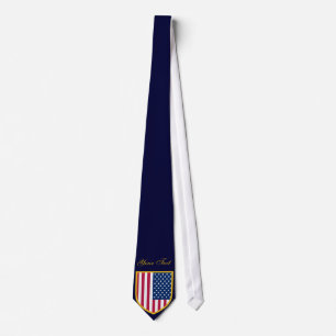 USA Flag Personalised American Pride Neck Tie