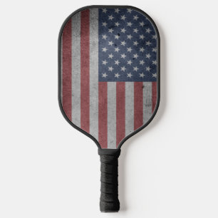 Usa flag pickleball paddle