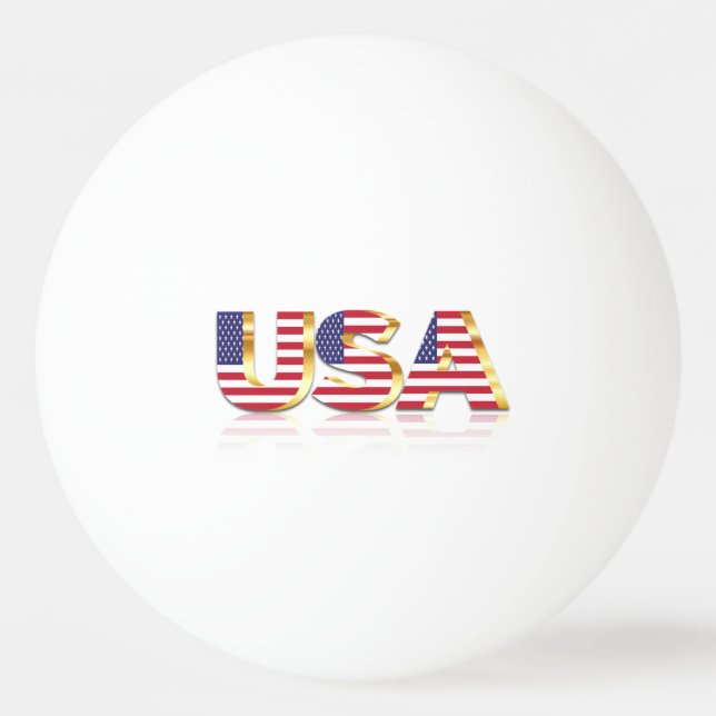 USA Flag Ping Pong Ball (Front)